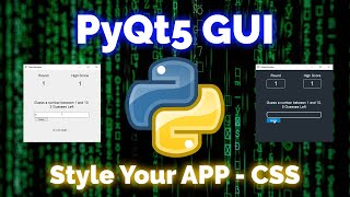 PyQt5 Python Tutorial  3 Style APP using CSS [upl. by Ahsitan]