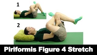 Piriformis Figure 4 Stretch  Ask Doctor Jo [upl. by Enyluqcaj]