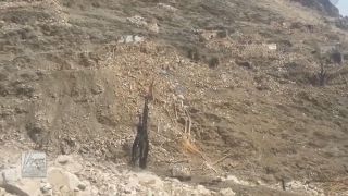 Raw video The MOAB aftermath in Afghanistan [upl. by Oleta128]