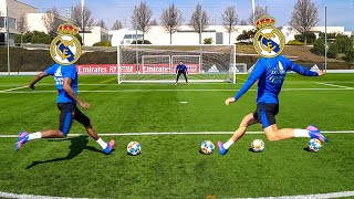 DjMaRiiO vs 2 JUGADORES TOP DEL REAL MADRID [upl. by Latsyrd]