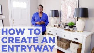 How to Create the Illusion of an Entryway  Easy Home Decorating  HGTV [upl. by Fred962]