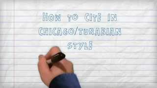 Citing  How to Cite in ChicagoTurabian Style A Three Minute Tutorial [upl. by Ahsote749]