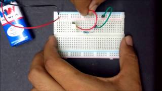 How to glow an LED on a Breadboard [upl. by Aksoyn]