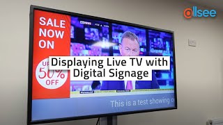 Displaying Live TV with Digital Signage [upl. by Eniak267]