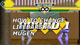 Mugen Tutorial How to change life bars [upl. by Hsima]