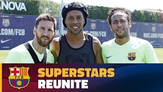 Ronaldinho makes a surprise visit [upl. by Wearing368]