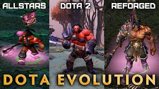 Dota Evolution — HERO COMPARISON DotA Allstars Dota 2 WC3 Reforged DotA [upl. by Alleon]