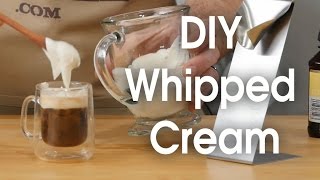 DIY whipped cream in 60 seconds [upl. by Zoes]