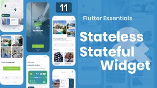 Flutter Essentials 11 Stateless amp Stateful Widget [upl. by Hakim]