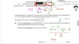 4  9702s18qp22  Stationary Waves Nodes Antinodes [upl. by Tine]