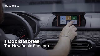 The New Dacia Sandero the screen comes out of your pocket  Groupe Renault [upl. by Mllly]