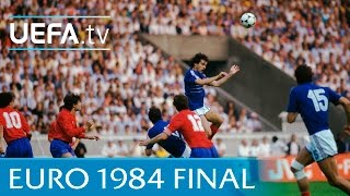 France v Spain 1984 UEFA European Championship final highlights [upl. by Bulley]