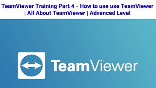 How to use use TeamViewer  All About TeamViewer  Advanced Level  TeamViewer Remote connection [upl. by Idyak]