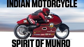 Indian Motorcycle Spirit Of Munro Chases 200 mph at Bonneville [upl. by Christina]