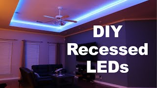 DIY Ceiling LED Lights Installation — DIY Builds [upl. by Auhel]