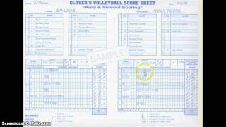 Keeping score for volleyball [upl. by Jacqui]