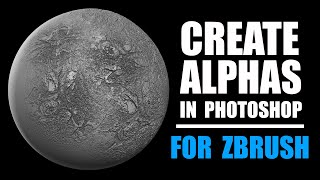 Create Alphas to Use in Zbrush Photoshop Tut [upl. by Symer]