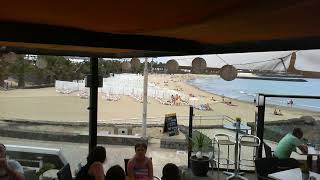 Webcam Lanzarote  Live Stream from the Beachbar in Costa Teguise [upl. by Flori]