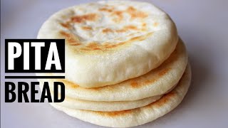 Pita Bread EasyRecipe  Soft and Vegan [upl. by Barabas]