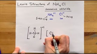 Lewis Structure of NH4Cl Ammonium chloride [upl. by Ainad647]