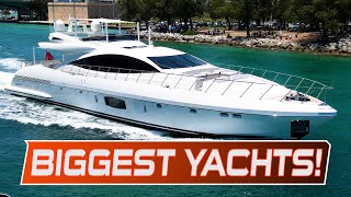 25 BIGGEST amp MOST EXPENSIVE Yachts at Haulover Inlet [upl. by Omsoc]