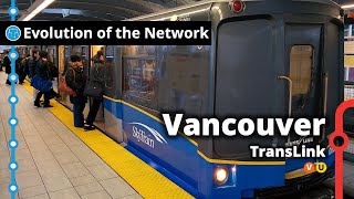 Vancouvers SkyTrain Network Evolution [upl. by Ahseinar196]