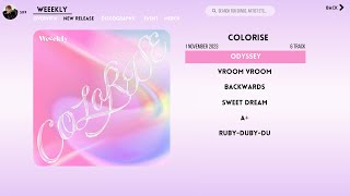 Full Album Weeekly 위클리  Colorise Playlist [upl. by Nirrol]