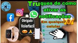 SEU SMART WATCH NÃO CHEGA MENSAGEM DO WHATSAPPSaiba agora como Resolver 😱👏🏻Fácil e rápido [upl. by Vyse]