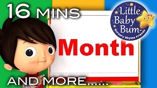 Months Of The Year Song  Plus More Nursery Rhymes  Original Song by LittleBabyBum [upl. by Reffotsirhc]