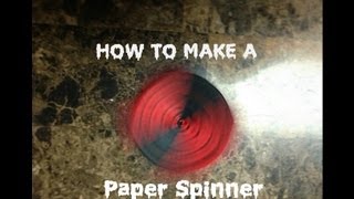 How To Make A Paper Spinner  Origami [upl. by Ellehciram584]