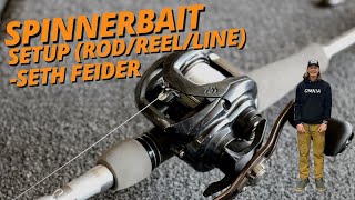 Spinnerbait Setup RodReelLine  Seth Feider [upl. by Killion]