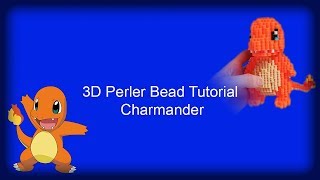 3D Perler Bead Tutorial  Charmander Pokemon [upl. by Galatea222]