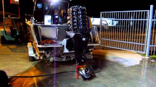 Mercury 200HP L6 supercharged 4 stroke verado startup and rev [upl. by Anerec]