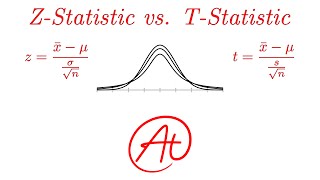 ZStatistics vs TStatistics EXPLAINED in 4 Minutes [upl. by Henryson936]