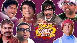 Top 10 Bollywood Comedy Scenes  Akshay Kumar  Paresh Rawal  Johnny Lever  Rajpal Yadav [upl. by Ahsenat]