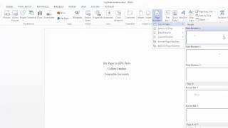 Adding an APA running head and page numbers in Word [upl. by Bryn]