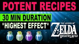 Cooking Elixir amp Food Recipes  HIGH LEVEL 30 Minute Durations  Zelda Breath of the Wild [upl. by Ehcrop648]