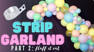 Part 2 of the Balloon Strip Tutorial  How to Make a Balloon Garland With a Strip Look Professional [upl. by Eirised]