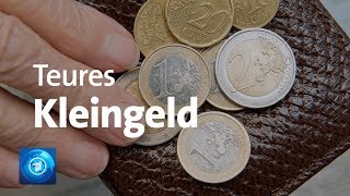 Kleingeld wird für viele Geschäfte zum Problem [upl. by Etsyrk]