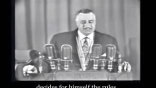 Egyptian President Gamal Adbel Nasser on the muslim brotherhood in 1966 [upl. by Brunk285]