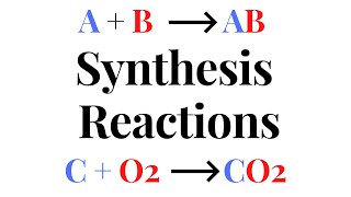 SYNTHESIS REACTIONS [upl. by Nitaj]