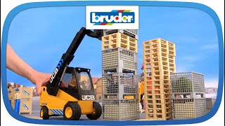 JCB Teletruk  02512  BRUDER Spielwaren [upl. by Christiano]