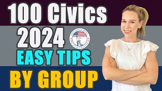 2024 US Citizenship Official USCIS 100 Civics Questions 2008 version BY GROUP [upl. by Arinaj431]