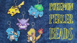 How to Make Perler Beads  Pokemon Perler Keychain Designs [upl. by Decamp]