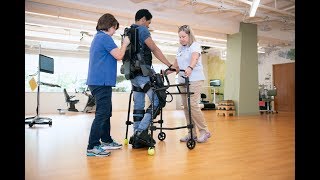 Patients Benefit Using the EksoGT™ Robotic Exoskeleton at Marianjoy Rehabilitation Hospital [upl. by Noelopan]