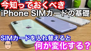 iPhoneのSIMカードを入れ替えると何が変化する！？【通信費を安く維持するための必須知識】 [upl. by Eitsyrc371]