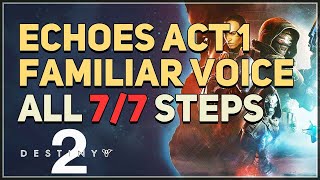 Echoes Act 1 A Familiar Voice Destiny 2 [upl. by Yeliw]