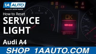 How to Reset Service Light 0409 Audi A4 [upl. by Nsaj]