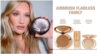 How To Apply Bronzer Using Charlottes Airbrush Bronzer amp Airbrush Collection  Charlotte Tilbury [upl. by Toblat]