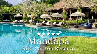 Mandapa RitzCarlton Reserve  5 star Luxury Hotel Overview Inside Tour  Ubud Bali [upl. by Laertnom]